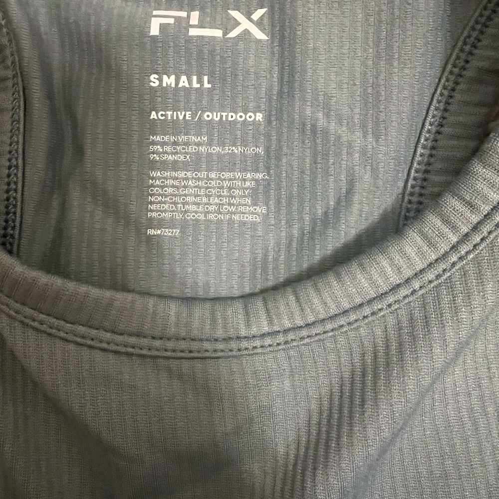 Gray Ribbed Tank Top - Picture 2 of 2